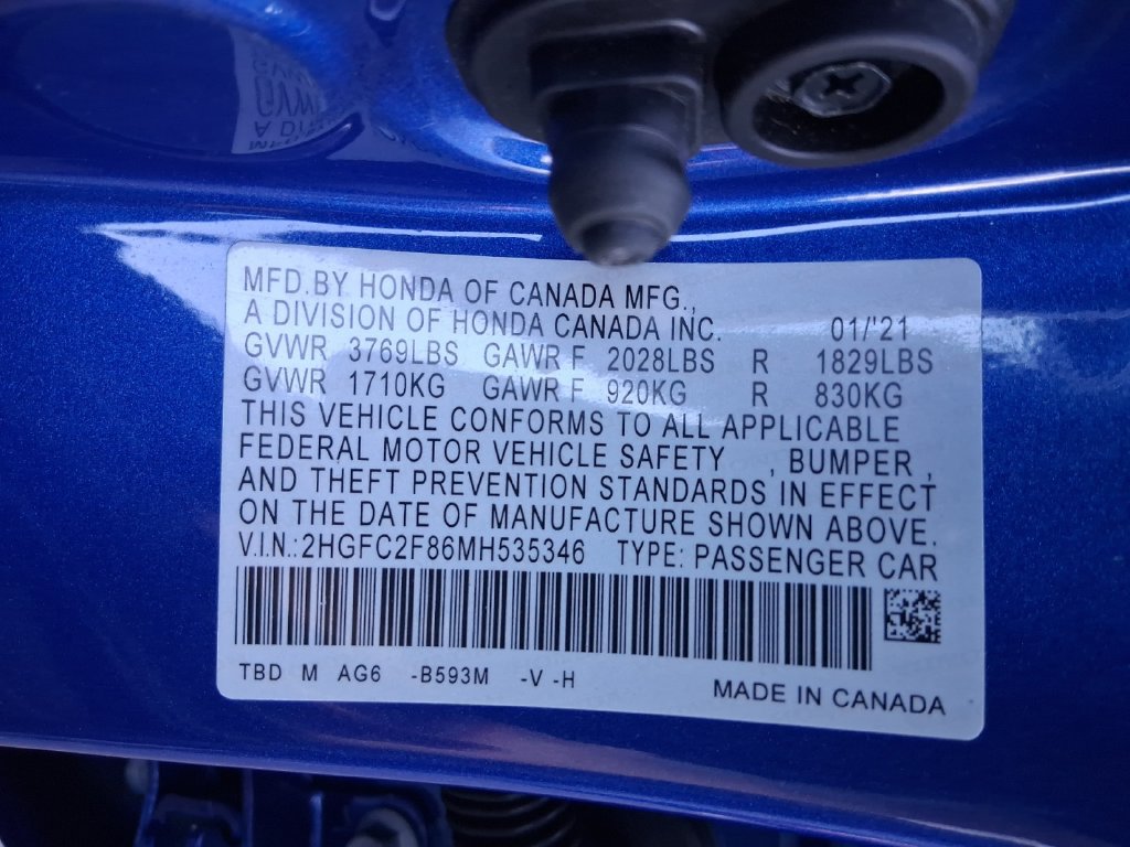 Used 2021 Honda Civic Sport image 31