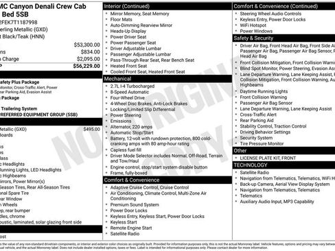 New 2026 GMC Canyon Denali AWD/4WD image 47