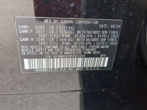 Used 2024 Subaru Ascent Limited w/ Technology Package image 25