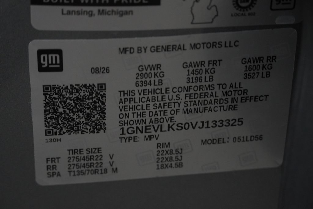 New 2027 Chevrolet Traverse RS w/ LPO, Floor Liner Package AWD/4WD image 43