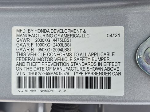 Used 2021 Honda Accord Touring image 35