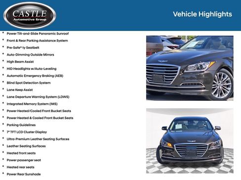 Used 2015 Hyundai Genesis 3.8 w/ Option Group 03 AWD/4WD image 12