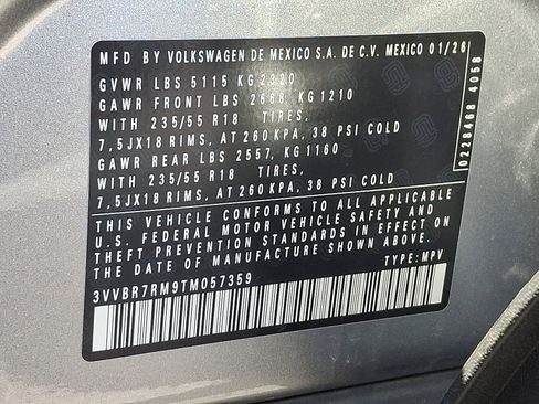 New 2026 Volkswagen Tiguan S AWD/4WD image 11