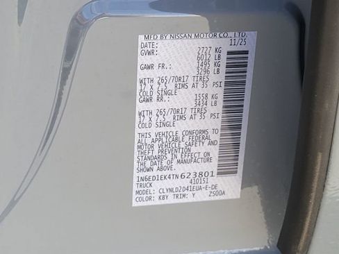 New 2026 Nissan Frontier PRO-4X w/ Pro Premium Package image 14