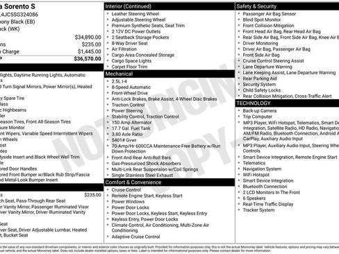 Certified 2025 Kia Sorento S FWD image 12