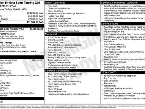 Used 2024 Buick Envista Sport Touring w/ Experience Buick Package FWD image 40
