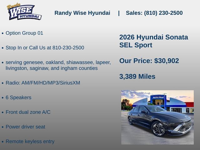 New 2026 Hyundai Sonata SEL AWD/4WD image 5