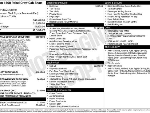 Used 2021 RAM 1500 Rebel w/ Rebel Level 2 Equipment Group AWD/4WD image 29