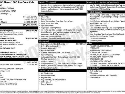 Used 2024 GMC Sierra 1500 Pro w/ Graphite Edition AWD/4WD image 2