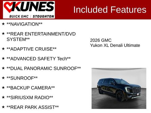 Used 2026 GMC Yukon XL Denali Ultimate AWD/4WD image 2