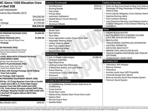 Used 2022 GMC Sierra 1500 Elevation w/ Elevation Premium Package AWD/4WD image 38