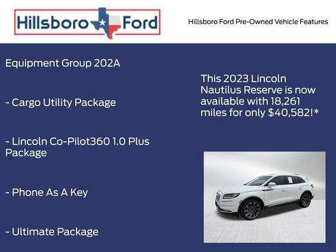 Used 2023 Lincoln Nautilus Reserve w/ Equipment Group 202A AWD/4WD image 3