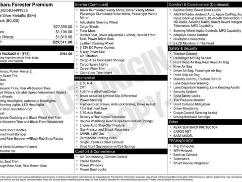 Used 2020 Subaru Forester Premium w/ Popular Package #1 image 2