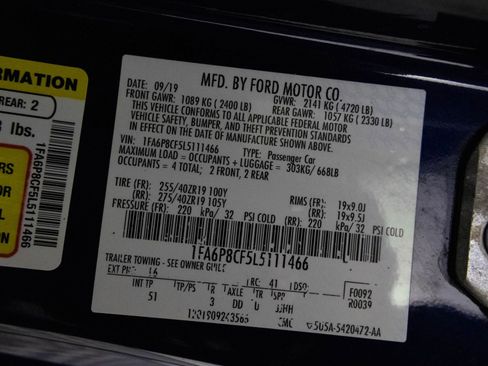 Used 2020 Ford Mustang GT Premium w/ GT Performance Package image 45