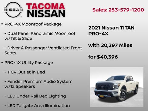 Used 2021 Nissan Titan PRO-4X w/ Pro-4x Convenience Package image 6