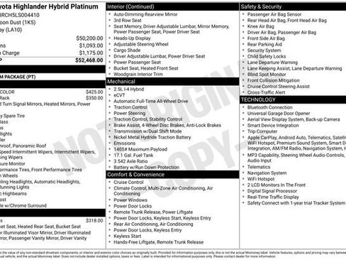 Used 2020 Toyota Highlander Platinum AWD/4WD image 8