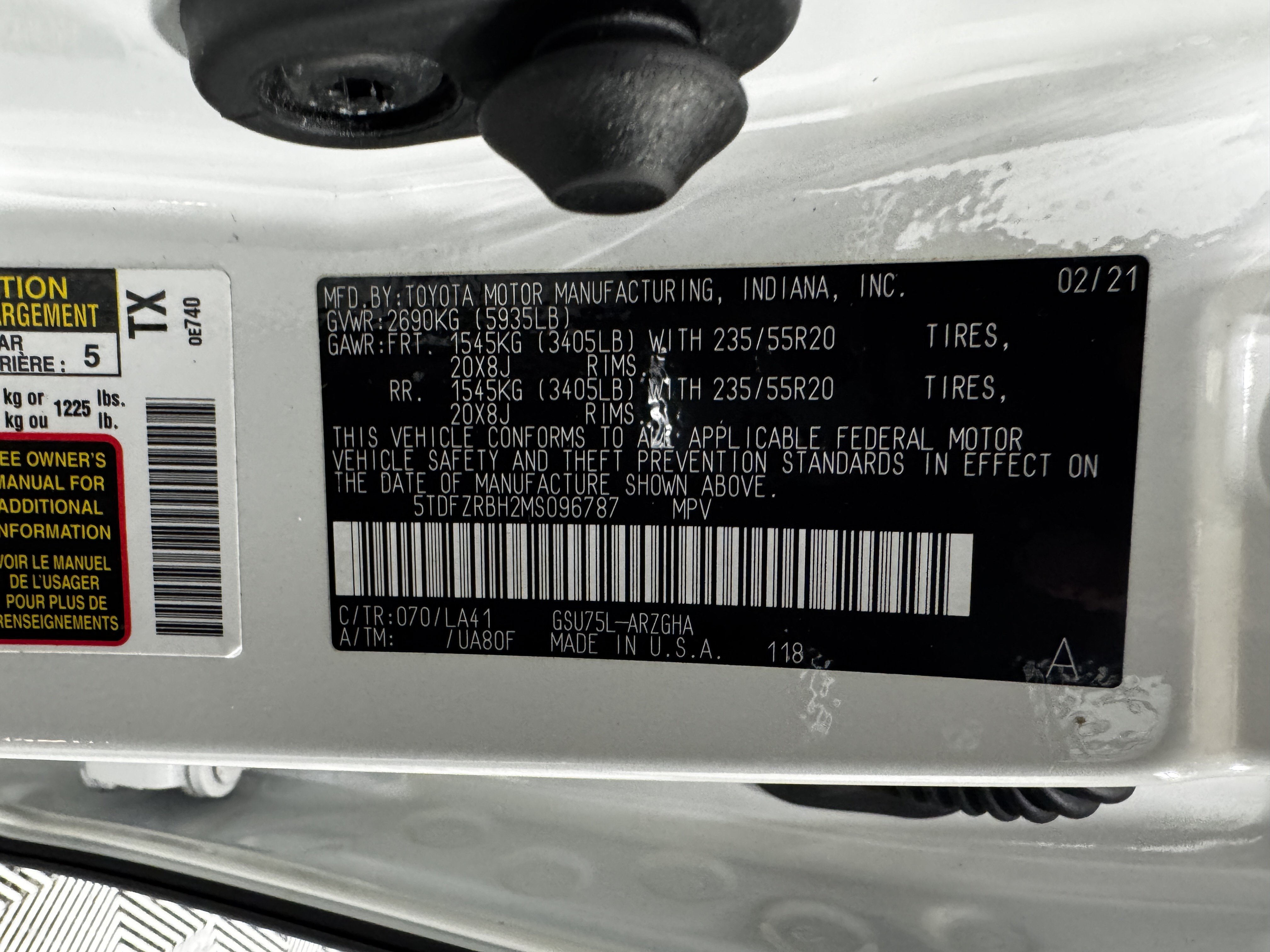 Used 2021 Toyota Highlander Platinum AWD/4WD image 47