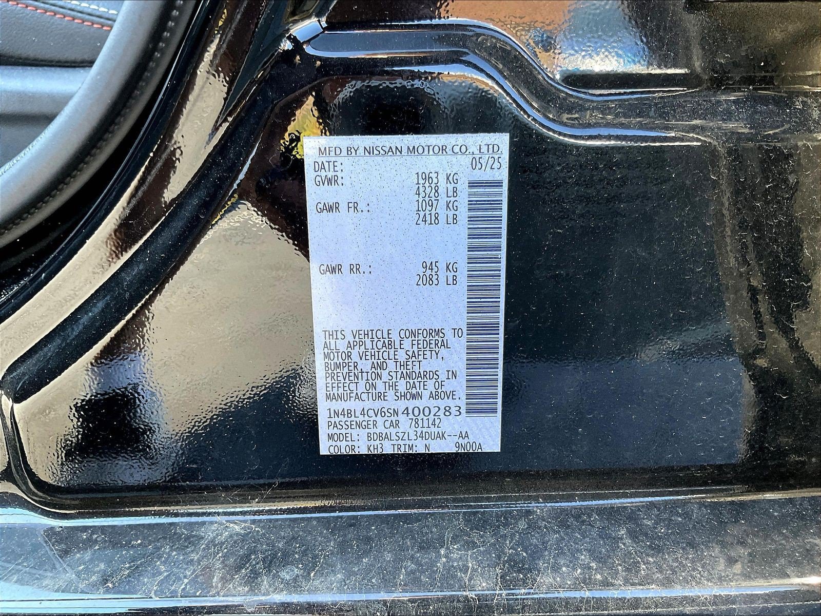 Used 2025 Nissan Altima 2.5 SR w/ SR Premium Package FWD image 6