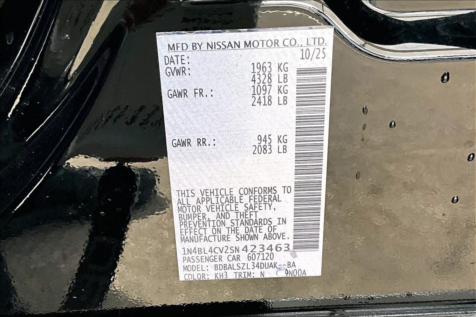 Certified 2025 Nissan Altima 2.5 SR w/ SR Premium Package FWD image 34