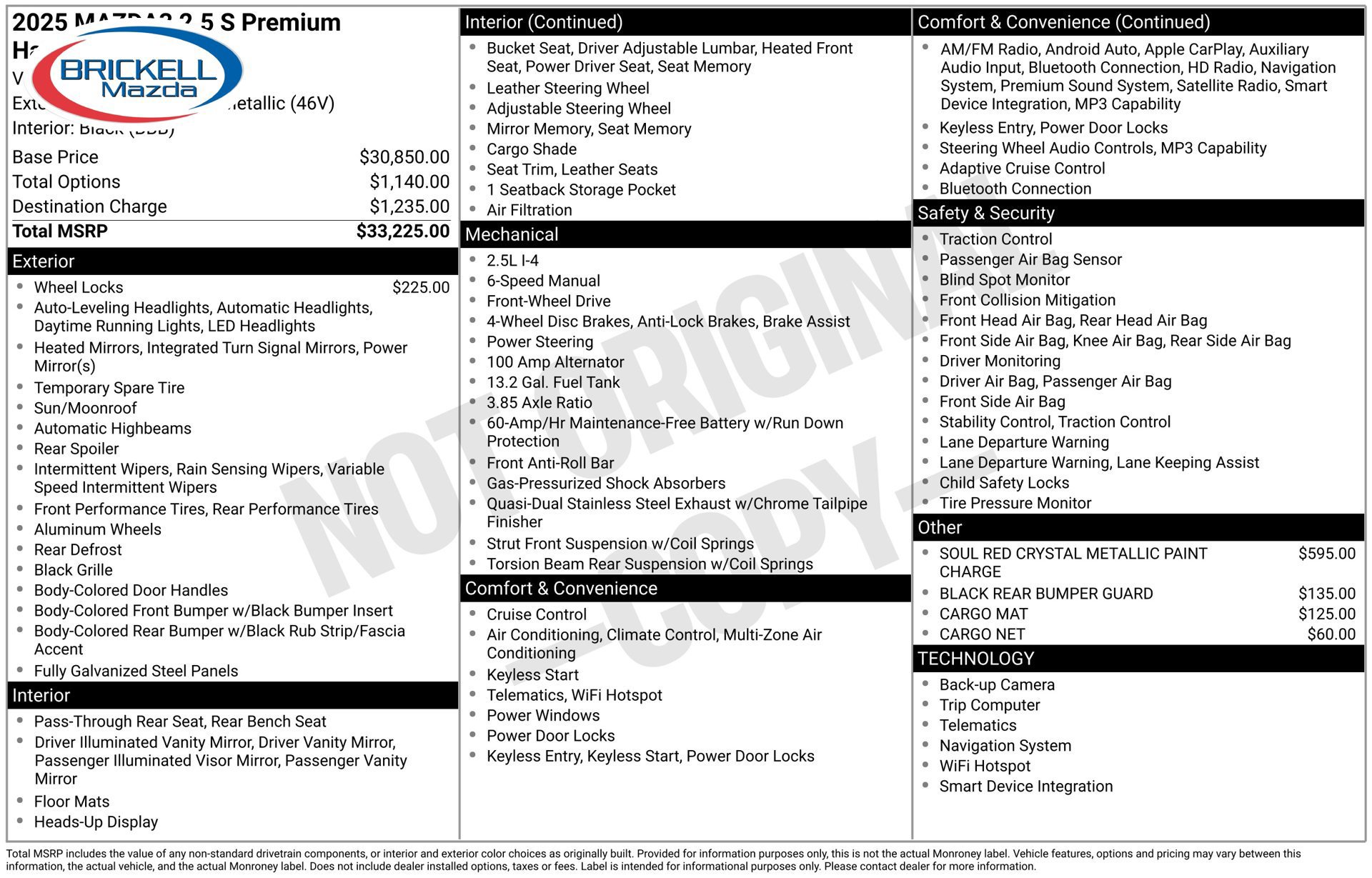 New 2025 MAZDA MAZDA3 2.5 S Hatchback w/ Premium Pkg FWD image 7