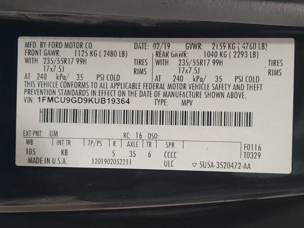Used 2019 Ford Escape SE AWD/4WD image 33