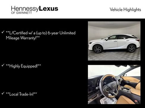 Used 2025 Lexus RX 350 Premium w/ Accessory Package (Z1) FWD image 12