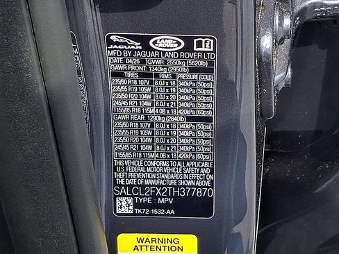New 2026 Land Rover Discovery Sport Landmark AWD/4WD image 17