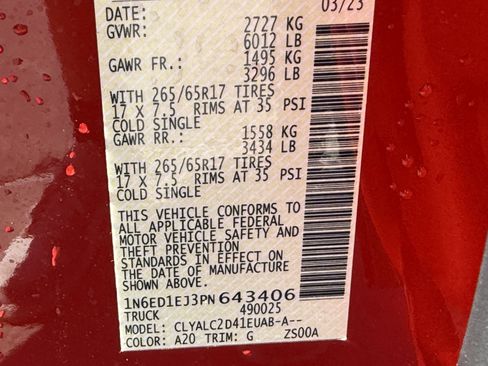 Used 2023 Nissan Frontier SV w/ SV Convenience Package image 34