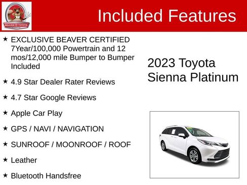 Used 2023 Toyota Sienna Platinum image 4