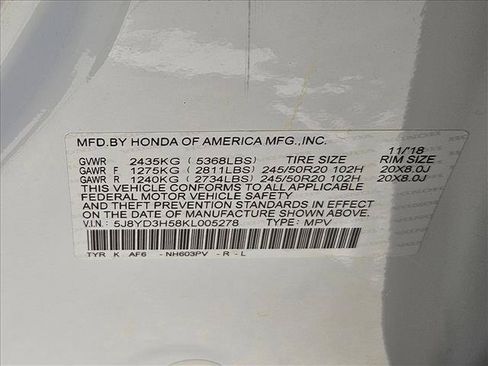 Used 2019 Acura MDX FWD w/ Technology Package image 25