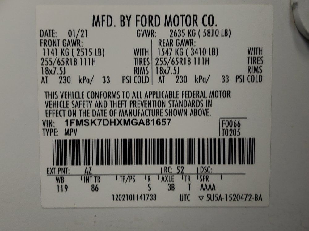 Used 2021 Ford Explorer XLT RWD image 33