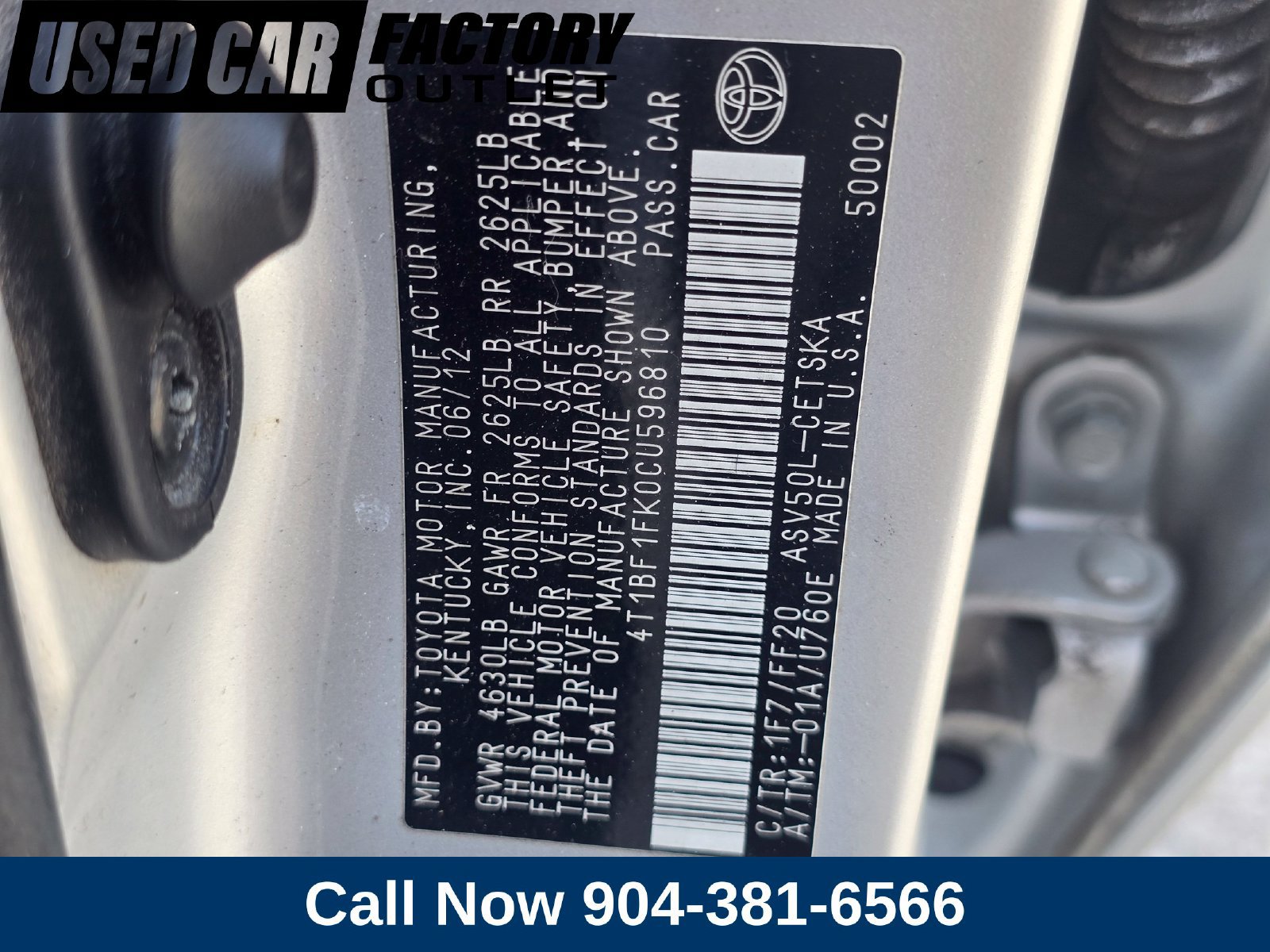 Used 2012 Toyota Camry SE FWD image 2