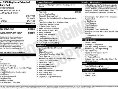 Used 2021 RAM 1500 Big Horn w/ Trailer Tow Group image 13