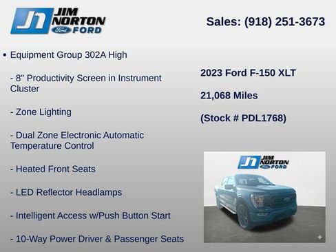 Used 2023 Ford F150 XLT w/ Equipment Group 302A High AWD/4WD image 14