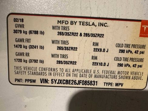 Used 2018 Tesla Model X 100D image 26