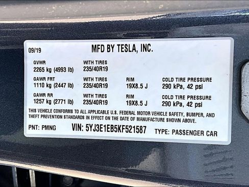 Used 2019 Tesla Model 3 Long Range AWD/4WD image 29