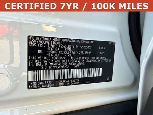 Used 2020 Toyota RAV4 LE w/ All Weather Liner Package image 29