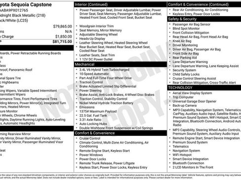 Used 2023 Toyota Sequoia Capstone AWD/4WD image 14