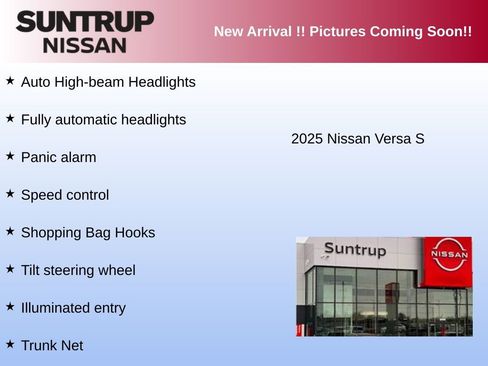 Used 2025 Nissan Versa S w/ Trunk Package image 4