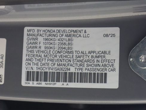 Certified 2025 Honda Accord SE image 53