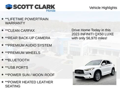 Used 2023 INFINITI QX50 Luxe FWD image 12