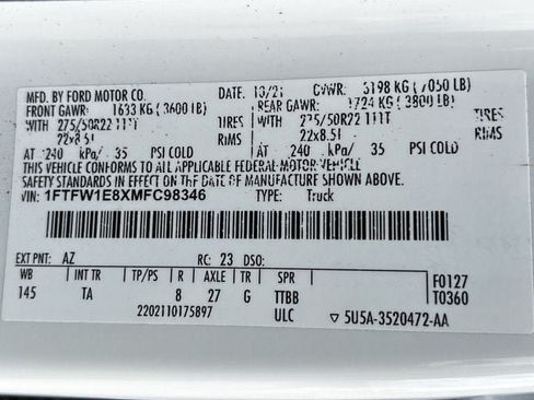 Used 2021 Ford F150 Limited AWD/4WD image 39