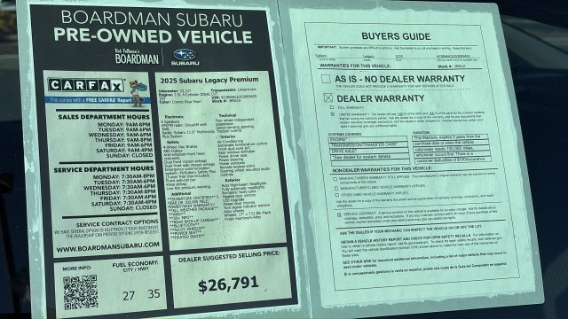 Used 2025 Subaru Legacy Premium AWD/4WD image 27