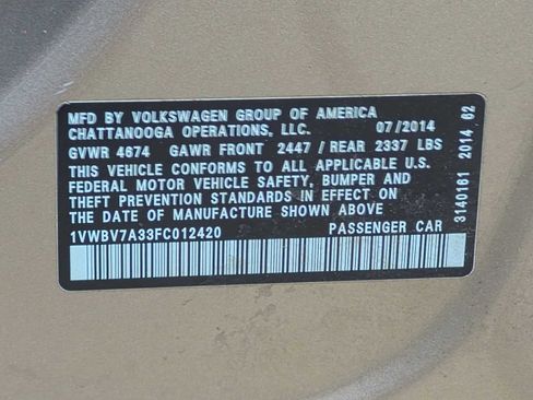Used 2015 Volkswagen Passat TDI SE FWD image 32