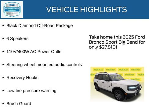 Used 2025 Ford Bronco Sport Big Bend AWD/4WD image 21