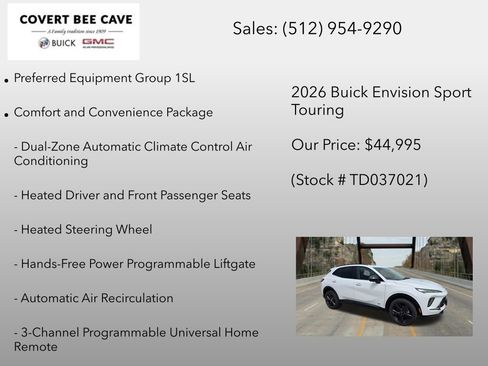 New 2026 Buick Envision Sport Touring AWD/4WD image 6