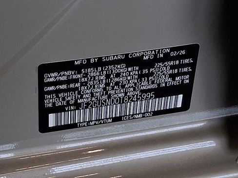 New 2026 Subaru Crosstrek 2.5i Limited AWD/4WD image 14