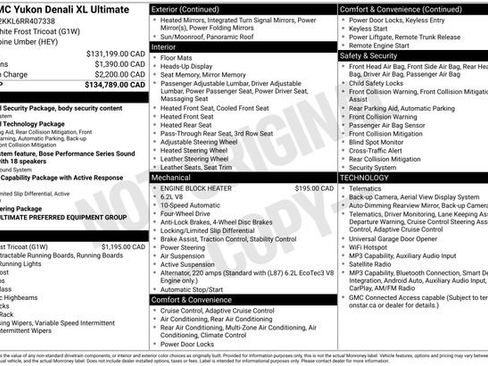 Used 2024 GMC Yukon XL Denali Ultimate AWD/4WD image 52