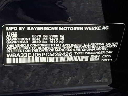Certified 2023 BMW 760i xDrive AWD/4WD image 28