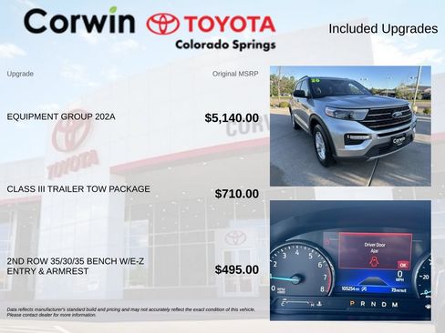 Used 2020 Ford Explorer XLT w/ Equipment Group 202A AWD/4WD image 4